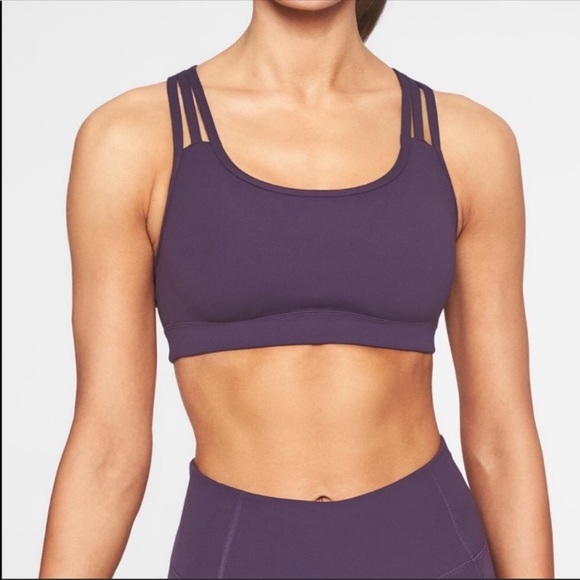 Athleta fully focused sports bra purple small - Picture 1 of 10